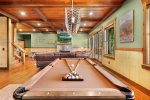 All Decked Out: Lower Level Pool Table
